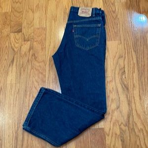 Levi’s 517 36 x 30 Bootcut Blue Jeans Dark Wash zip Fly